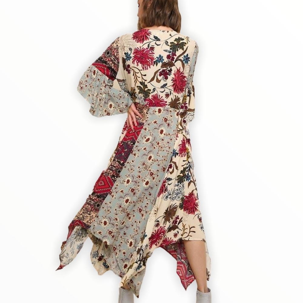 LAST 1 Umgee NWT Boutique Maxi Dress Bohemian - Picture 6 of 7